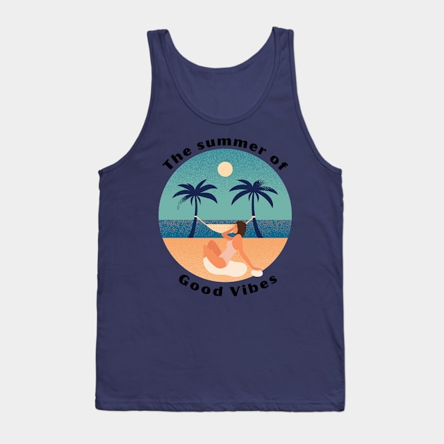 Summer of Good Vibes Tank Top by CreativeCharm